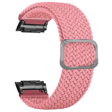 Huawei Watch D Elastic Braided Nylon Watch Strap Adjustable Wrist Band - Pink