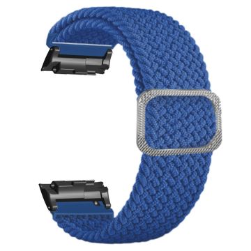 Huawei Watch D Elastic Braided Nylon Watch Strap Adjustable Wrist Band - Dark Blue