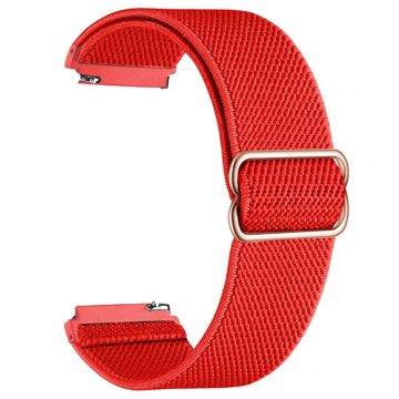 For Samsung Galaxy Watch3 45mm / Huawei Watch GT 4 46mm Nylon Watch Band 22mm Replacement Strap - Red