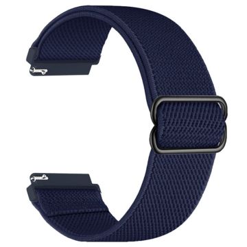 For Samsung Galaxy Watch3 45mm / Huawei Watch GT 4 46mm Nylon Watch Band 22mm Replacement Strap - Dark Blue