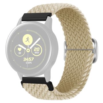 KALEBOL KLB-BZNL-001 For Samsung Galaxy Watch3 45mm / Watch 46mm Watch Band 22mm Nylon Strap - Beige