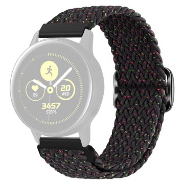 KALEBOL KLB-BZNL-001 For Samsung Galaxy Watch3 45mm / Watch 46mm Watch Band 22mm Nylon Strap - Starlight Black