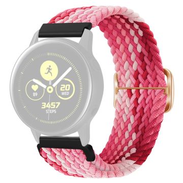 KALEBOL KLB-BZNL-001 For Samsung Galaxy Watch6 Classic 43mm / 47mm Watch Bnad 20mm Nylon Replacement Strap - Strawberry Red