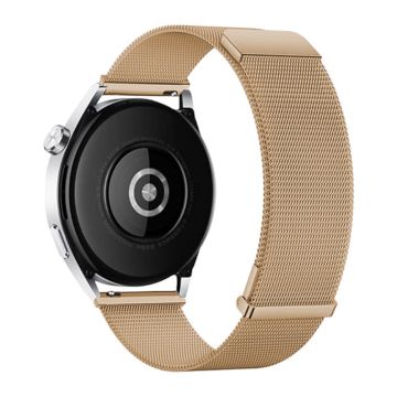 For Samsung Galaxy Watch6 Classic / Watch6 Watch Strap 20mm Milanese Mesh Magnetic Wrist Band - Rose Gold