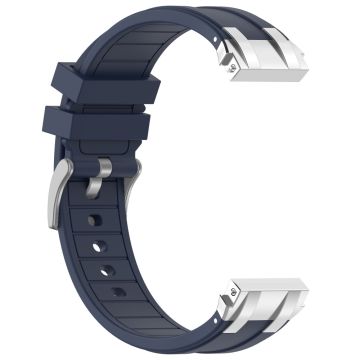 Garmin / Samsung 20mm Universal Smartwatch Strap Silicone Replacement Wrist Band - Navy Blue