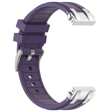 Garmin / Samsung 20mm Universal Smartwatch Strap Silicone Replacement Wrist Band - Purple