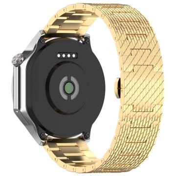 Huawei Watch GT 3 42mm / GT 3 Pro 20mm Stainless Steel Watch Strap with Buckle - Gold