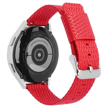 Huawei Watch GT 3 42mm / Watch GT 3 Pro 43mm Wrist Strap 20mm Texture Nylon Watch Strap - Red / Grid