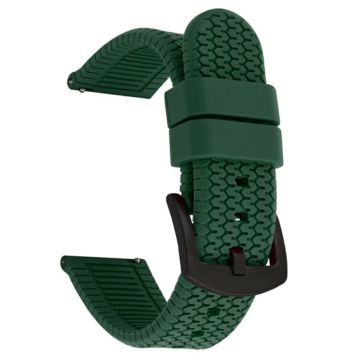 Huawei Watch GT 4 46mm / 4 Pro / 4 41mm Rubber Watchband 22mm Replacement Strap - Army Green+Black