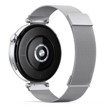 DUX DUCIS Huawei Watch GT 4 41mm Replacement band 18mm Milanese Magnetic Watch Strap - Silver