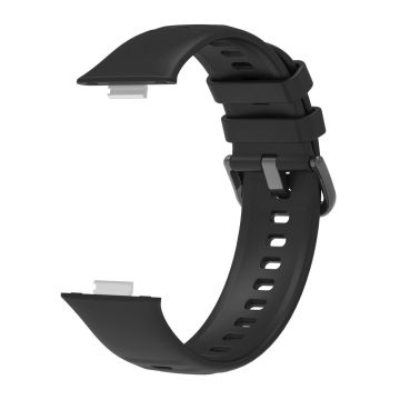 Huawei Watch Fit 3 Silicone Watch band Adjustable Strap Replacement - Black