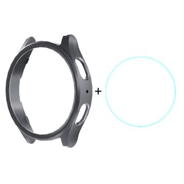 ENKAY HAT PRINCE Samsung Galaxy Watch7 44mm Case Bump Resistant Watch Cover with 0.2mm 9H Screen Film - Tarnish