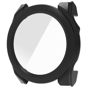 Garmin Fenix 8 47mm AMOLED Hard Bump Resistant Watch Case with Tempered Glass Screen Film - Black