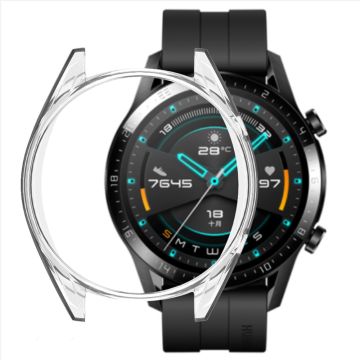 Huawei Watch GT / Watch GT 2 46mm / Watch GT 2 42mm Watch Case T Electroplating Frame Protector - Transparent