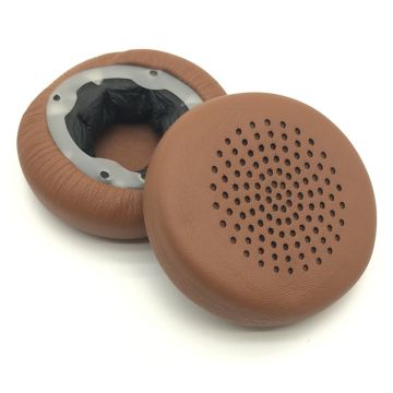 1 Pair iKF R1 Headphone Earpads Leather+Memory Foam Ear Pads Cushions - Brown