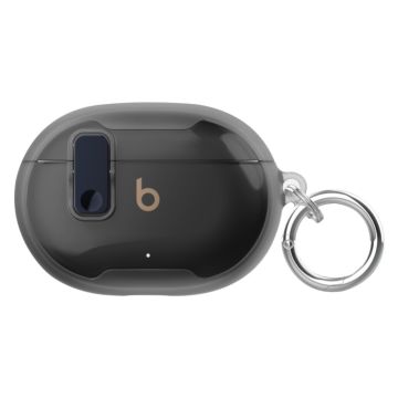 Beats Studio Buds / Studio Buds + Case Flexible+Bump Resistant Earbud Cover with Carabiner - Transparent Black