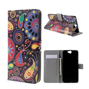 Moberg HTC One A9 Leather Case - Paisley Flowers