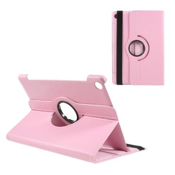 Huawei MediaPad M5 10 litchi skin 360 degree leather flip case - Pink