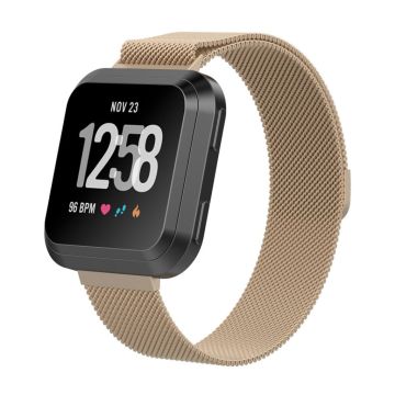 Fitbit Versa milanese stainless steel watchband - Size: S / Champagne Gold