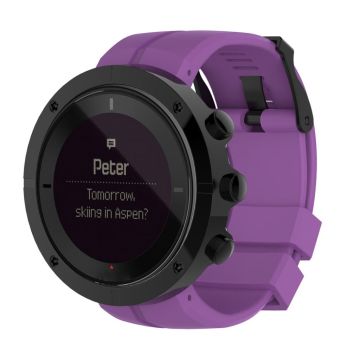 Suunto Kailash pin buckle silicone watchband - Purple