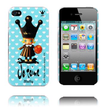 Cute Cartoon (Black Crown) iPhone 4/4S Case