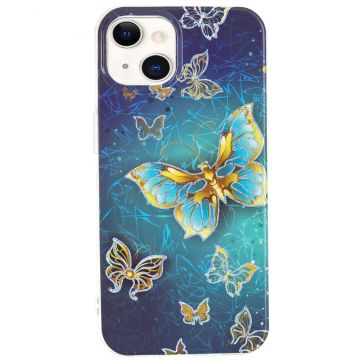 Marble iPhone 14 Plus case - Butterflies