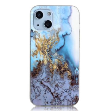 Marble iPhone 14 Plus case - Blue Marble