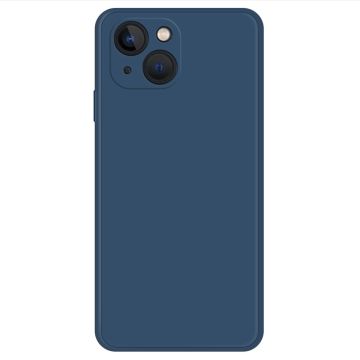 Beveled anti-drop rubberized cover for iPhone 14 Plus - Dark Blue