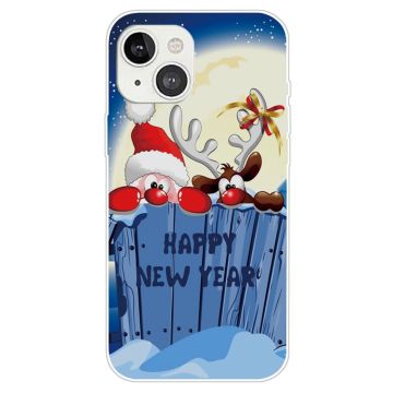 Christmas iPhone 14 Plus case - Secret Santa and Reindeer