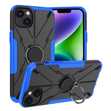 Kickstand cover with magnetic sheet for iPhone 14 Plus - Blue