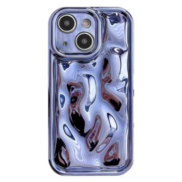 iPhone 14 Plus meteorite style electroplating cover - Blue