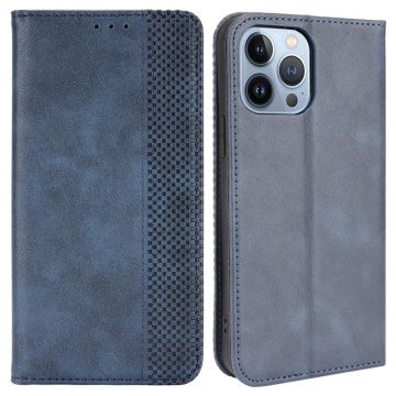 Bofink Vintage iPhone 14 Plus leather case - Blue