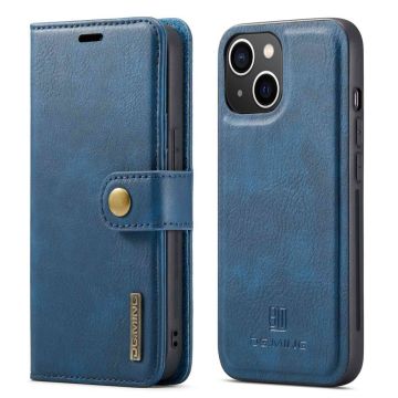 DG.MING iPhone 14 Plus 2-in-1 Wallet Case - Blue