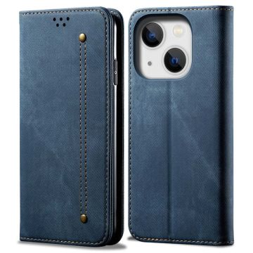 Jeans iPhone 14 Plus Flip case - Blue