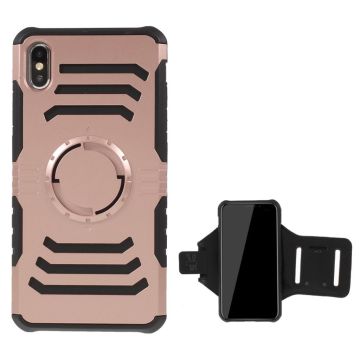 iPhone Xs Max shockproof hybrid case - Rose Gold