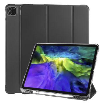 iPad Pro 12.9 inch (2020) / (2018) tri-fold leather case - Black