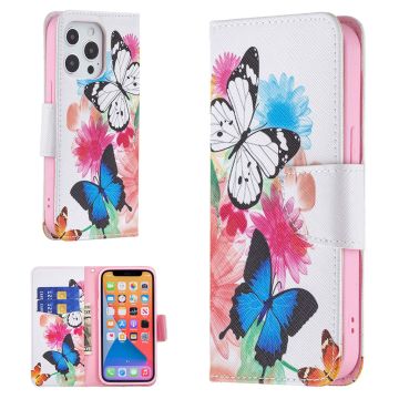 Wonderland iPhone 13 Pro flip case - Vivid Butterflies