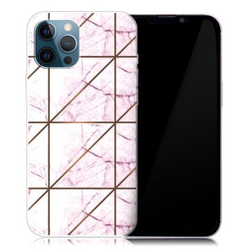 Marble iPhone 13 Pro case - White in Square Strike Marble