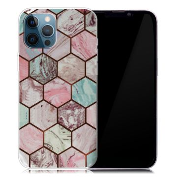 Marble iPhone 13 Pro case - Honeycomb Marble Pattern