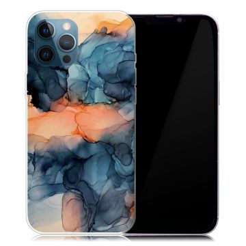 Marble iPhone 13 Pro case - Orange Between the Blues