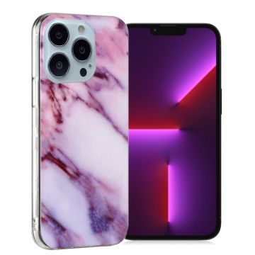 Marble iPhone 13 Pro case - Purple