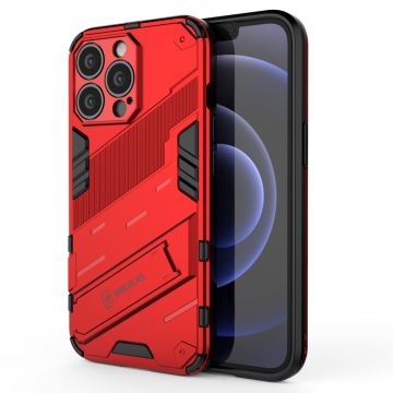 Shockproof hybrid cover with a modern touch for iPhone 13 Pro - Red