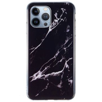 Marble iPhone 13 Pro case - Black