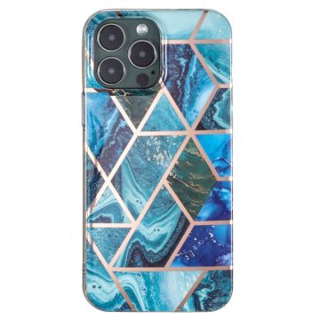 Marble iPhone 13 Pro case - Blue / Green Marble