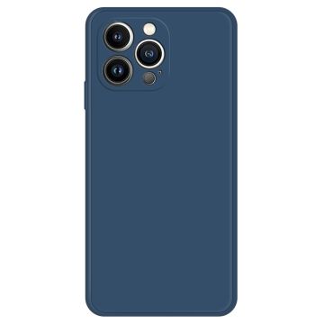 Beveled anti-drop rubberized cover for iPhone 13 Pro - Dark Blue