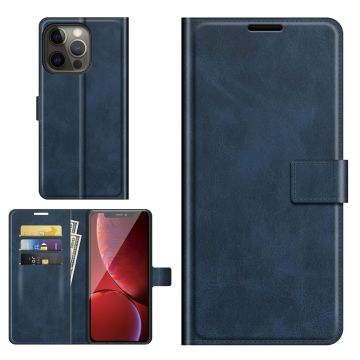 Wallet-style leather case for iPhone 13 Pro - Blue