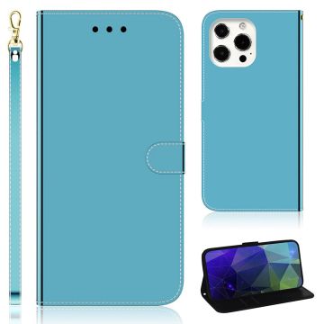 Mirror iPhone 13 Pro flip case - Blue