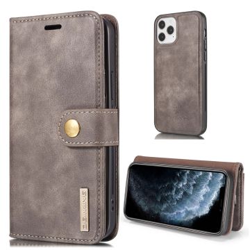 DG.MING iPhone 13 Pro 2-in-1 Wallet Case - Coffee