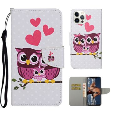 Wonderland iPhone 13 Pro flip case - Owl and Heart