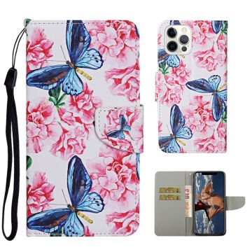 Wonderland iPhone 13 Pro flip case - Butterfly and Flower